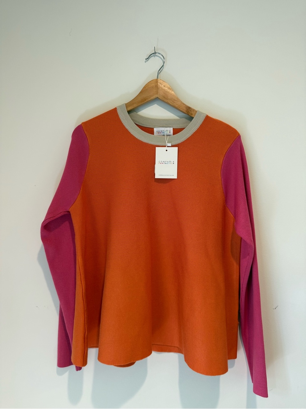Compania Fantastica Color Block Sweater